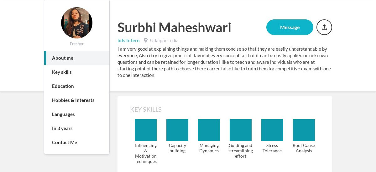 Surbhi Maheshwari Online Resume | CraftmyCV