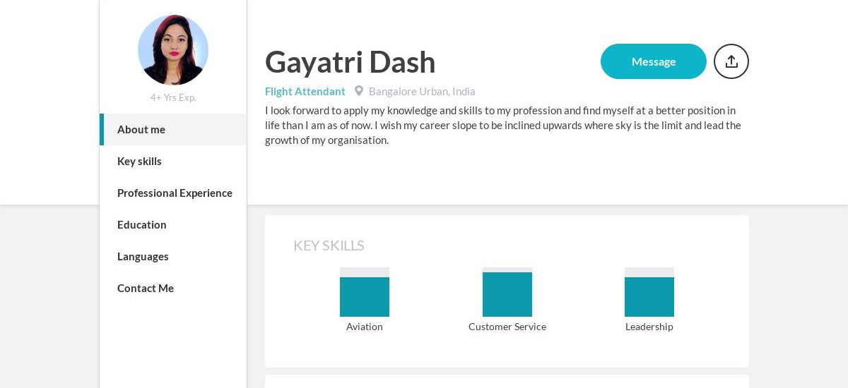 Gayatri Dash Online Resume CraftmyCV