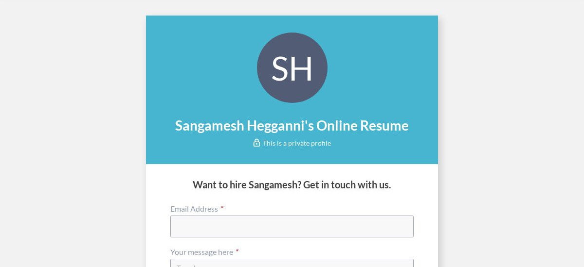 sangamesh-hegganni-online-resume-craftmycv