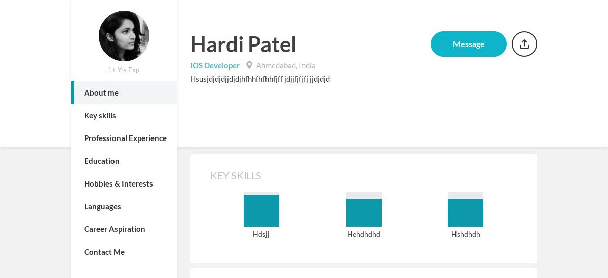 Hardi Patel Online Resume