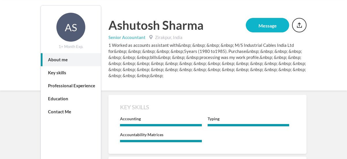 Ashutosh Sharma Online Resume | CraftmyCV