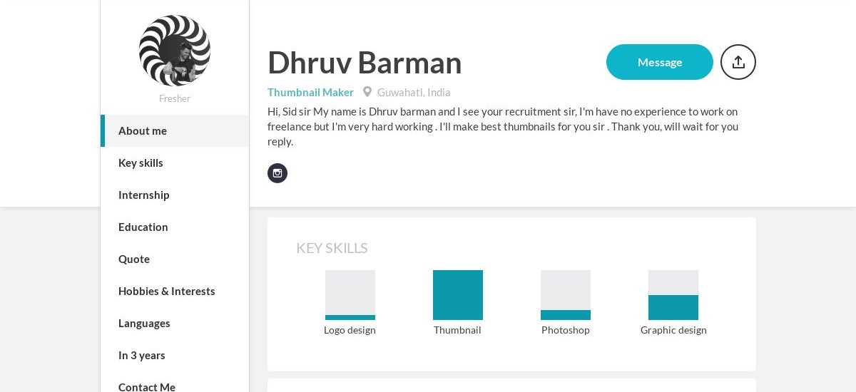 Dhruv Barman Online Resume CraftmyCV