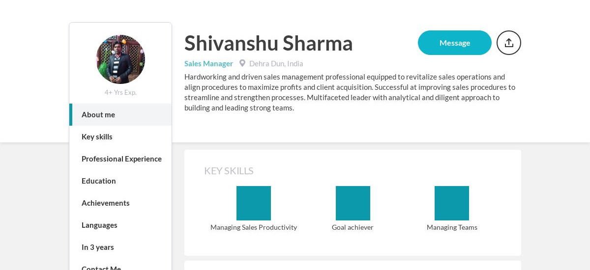 Shivanshu Sharma Online Resume | CraftmyCV