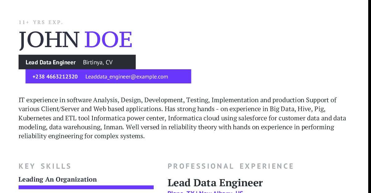 lead-data-engineer-resume-example-with-content-sample-craftmycv