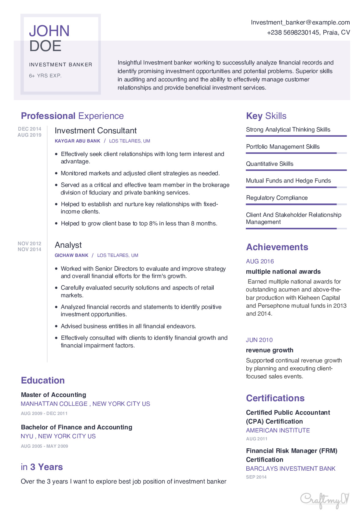 banker-resume-template